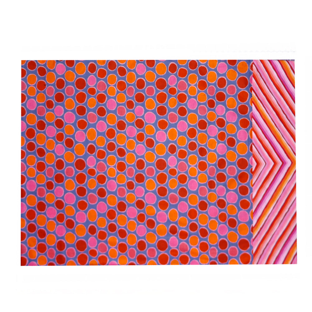 RED PURPLE DOTS PILLOWCASE