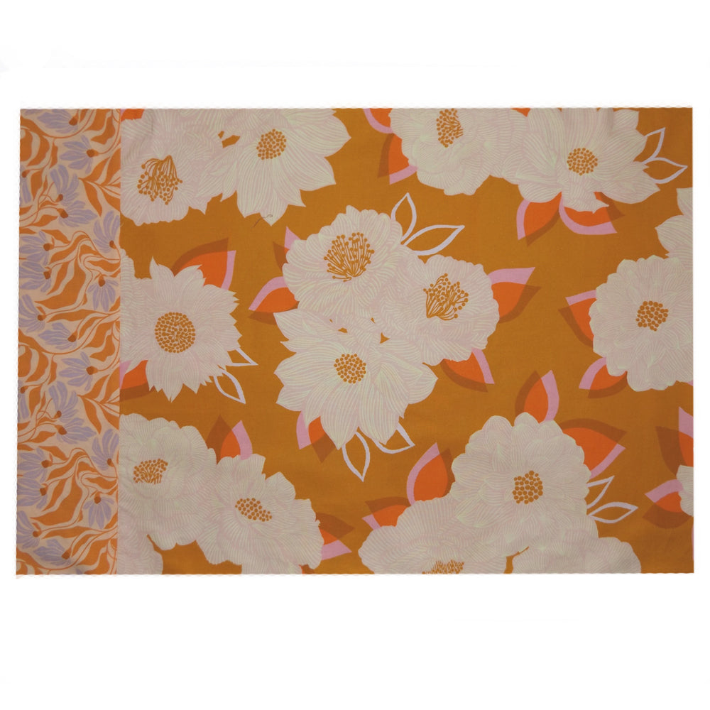 PINK & GOLD FLORAL PILLOWCASE
